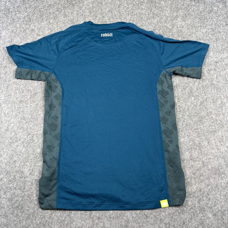 Rabbit Running Men's Strong Running Tee Blue Small Training Sports Trail Large gallery
