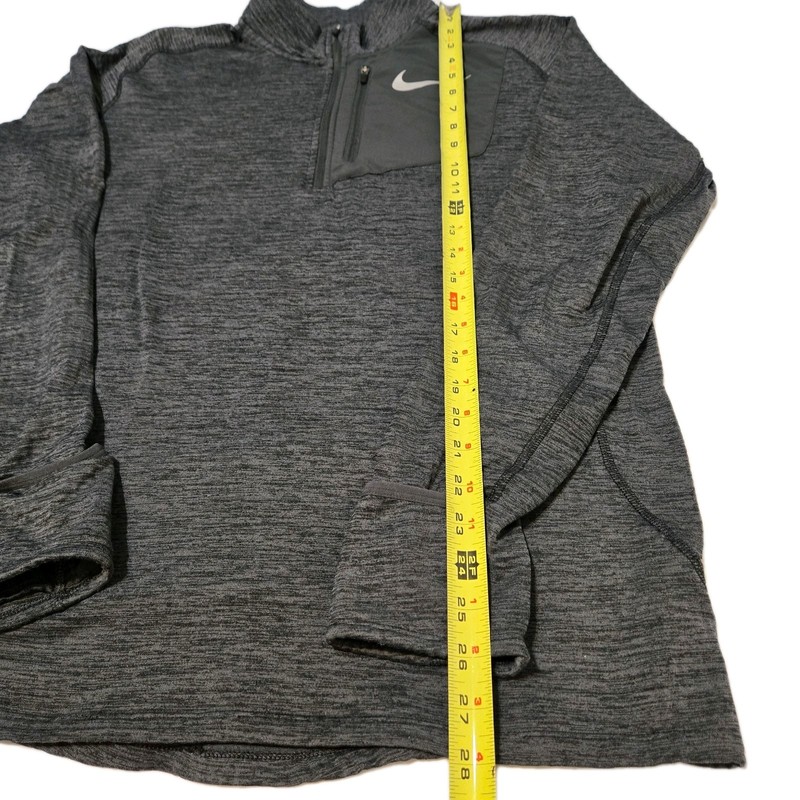 Nike Running Therma Sphere Element Waffle Gray 1/4 Zip Pullover Size Medium gallery