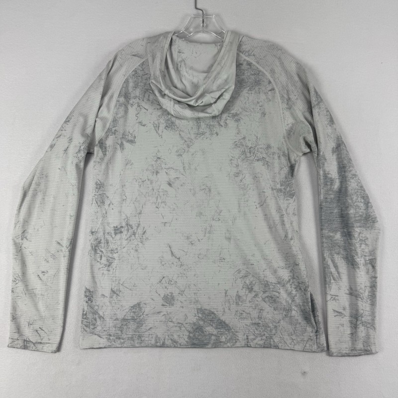 Lululemon Fast Free Hoodie Mens Large Vapor Gray Running Shirt Reflective Gym gallery