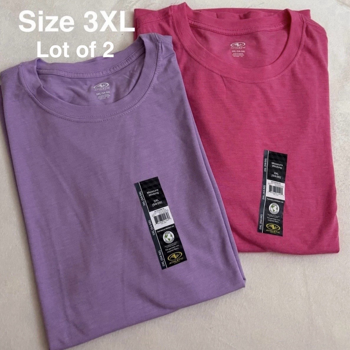 Athletic Works Men's Tri Blend Tee, Size 3XL, Lot Of 2 gallery
