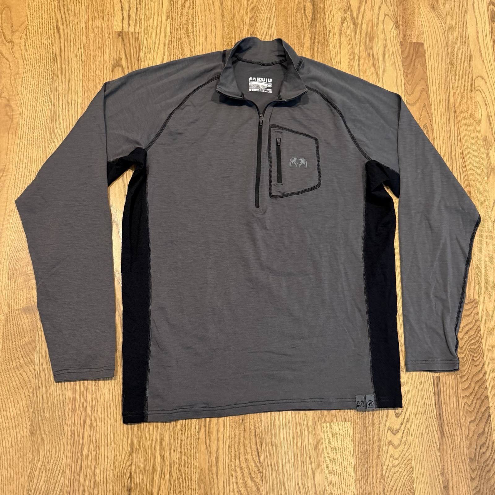 KUIU Pullover Ultra 145 Nuyarn Merino Wool 1/2 Zip Men’s XXL Hunting Base Layer gallery