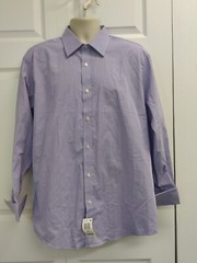 Sean John Mens Tailored Fit Button Up Dress Shirt voilet 17