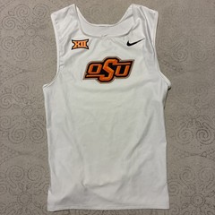 Nike Pro Elite Oklahoma State Cowboys OSU Singlet Tank S Team Issue White