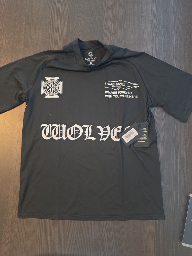 Darc Sport Forged Dry Wolf Raglan Short Sleeve Tee Black Size Medium