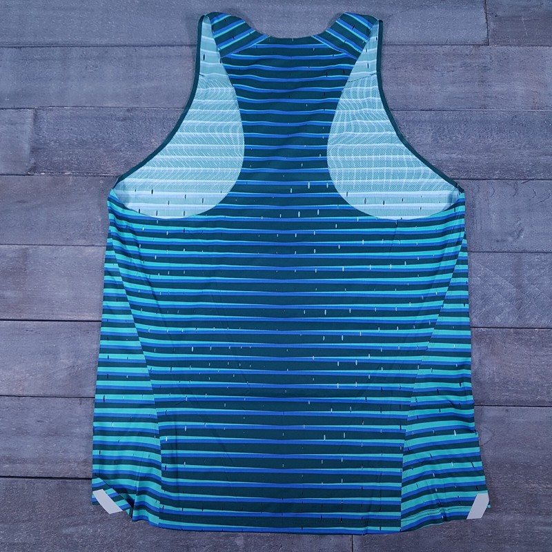 NIKE 2022 Pro Elite Team Distance Singlet Mens LARGE Made In USA Blue Green gallery