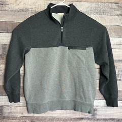 Tasc Performance Mens Legendary Fleece Large Gray Colorblock 1/4 Zip Outdoors