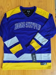 Snoop Dogg Suppy Shirt Hockey Long Sleeve Purple Men Medium Lakers #93 New NWT