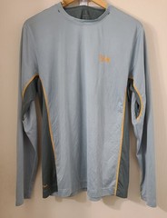 Mountain Hardwear Long Sleeve Base Layer Shirt Mens Size Large Blue Wick.Q