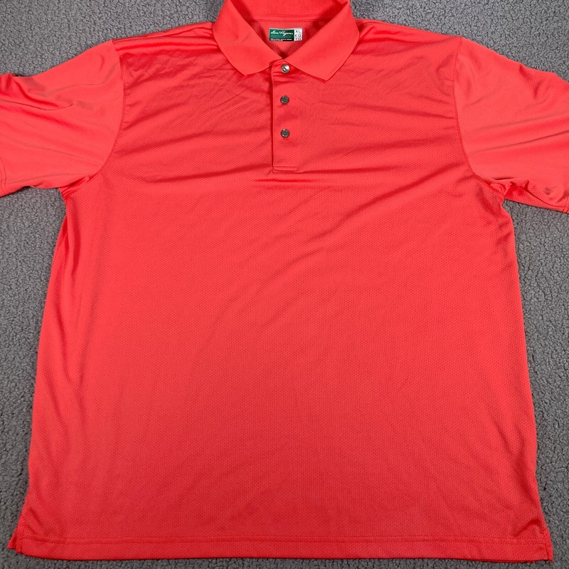 Ben Hogan PerformancePolo Shirt Mens Size XL Pink Salmon Short Sleeve gallery