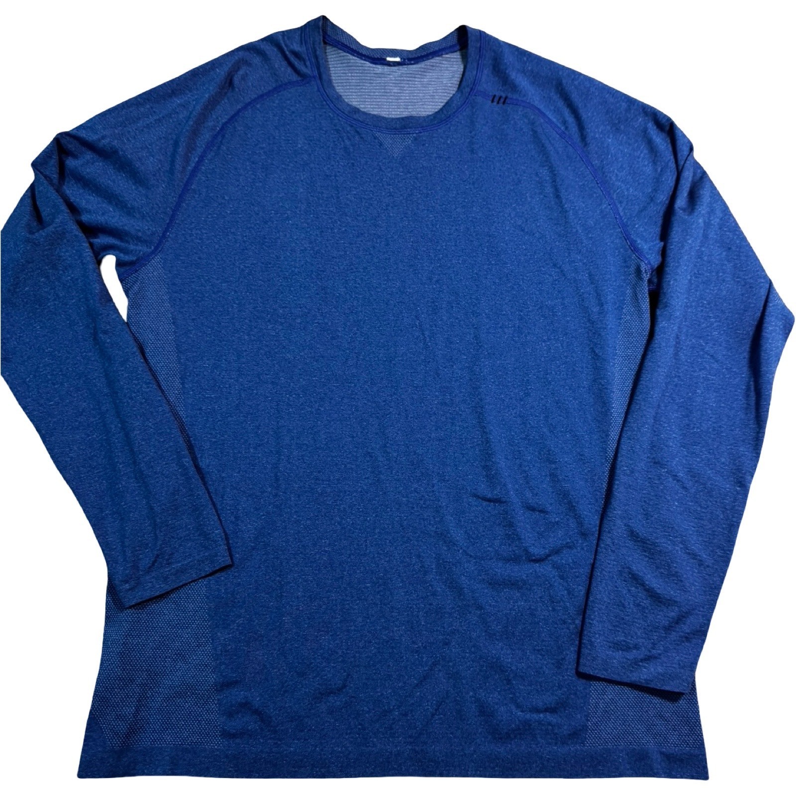 Lululemon Metal Vent Tech Long Sleeve Mens XL Blue Excellent Workout Shirt gallery