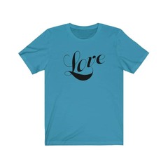 Bella & Canvas Short Sleeve Tee “Love” black font