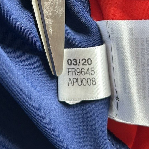 Adidas USA 1/4 Zip Red Blue Pullover FR9645 • Men's L gallery