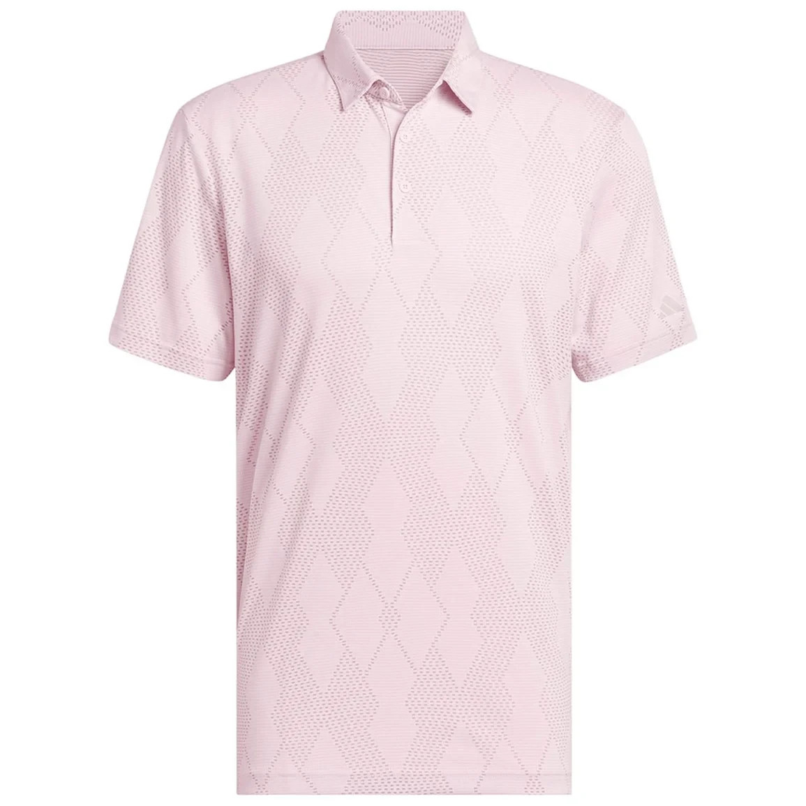 adidas Ultimate 365 Micro Textured Golf Polo Pink Grey KA7897 Large texture ULT gallery