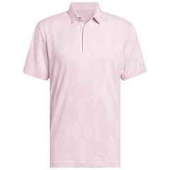 adidas Ultimate 365 Micro Textured Golf Polo Pink Grey KA7897 Large texture ULT