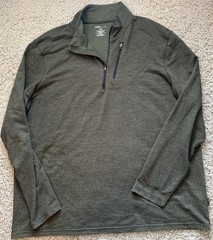 Men’s Swiss Tech Green Athletic Quarter Zip Size XXL