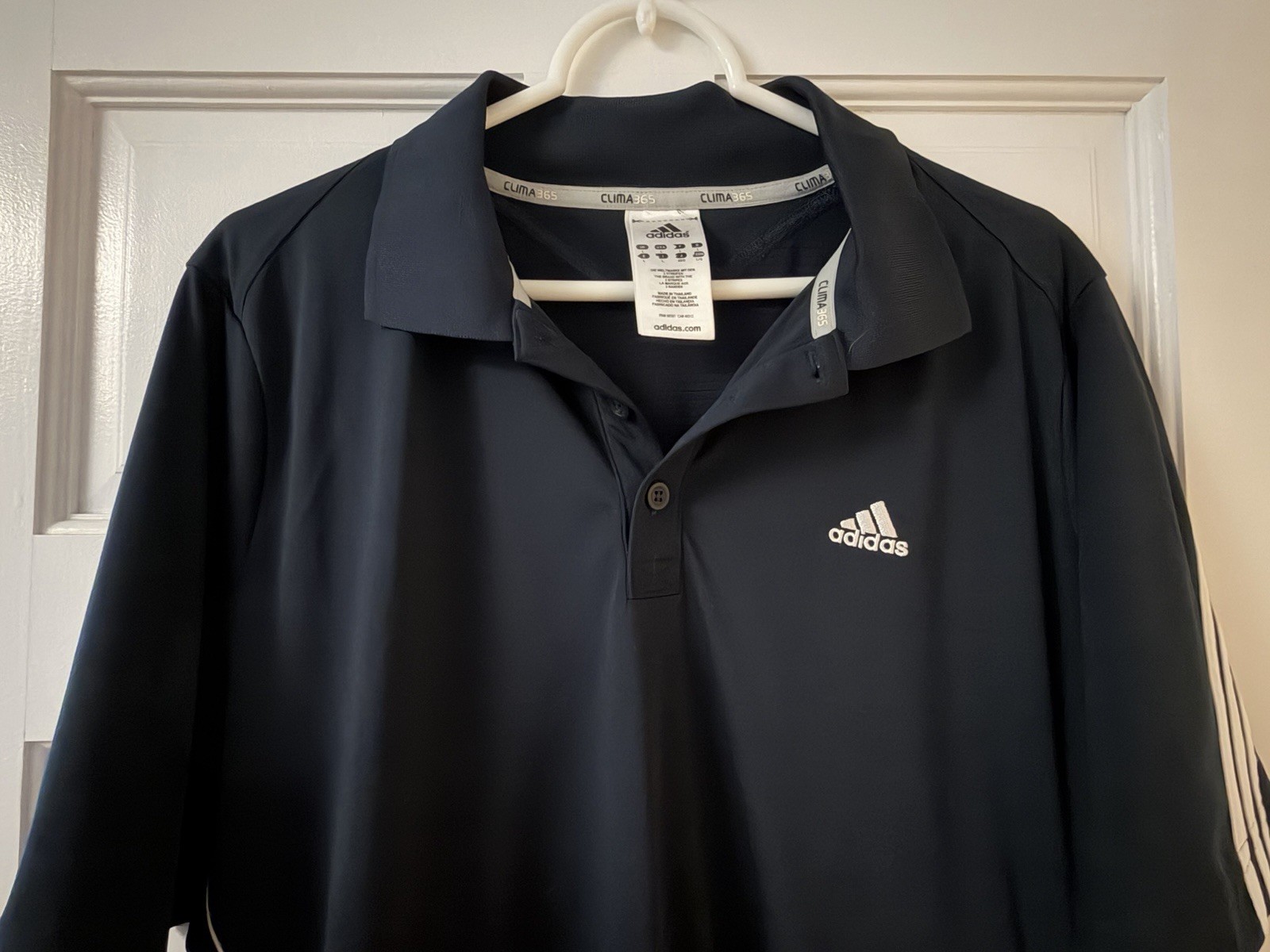 Adidas Mens’a Vintage Clima365/Climacool Athletic Polo Shirt; Navy, L gallery