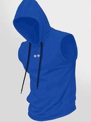 Men’s Quick Dry Breathable Hooded Sleeveless Tank Top Gym Workout Running Sport
