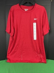 Reebok Men’s Speedwick Tech Style Short Sleeve Active Tee Size S Red