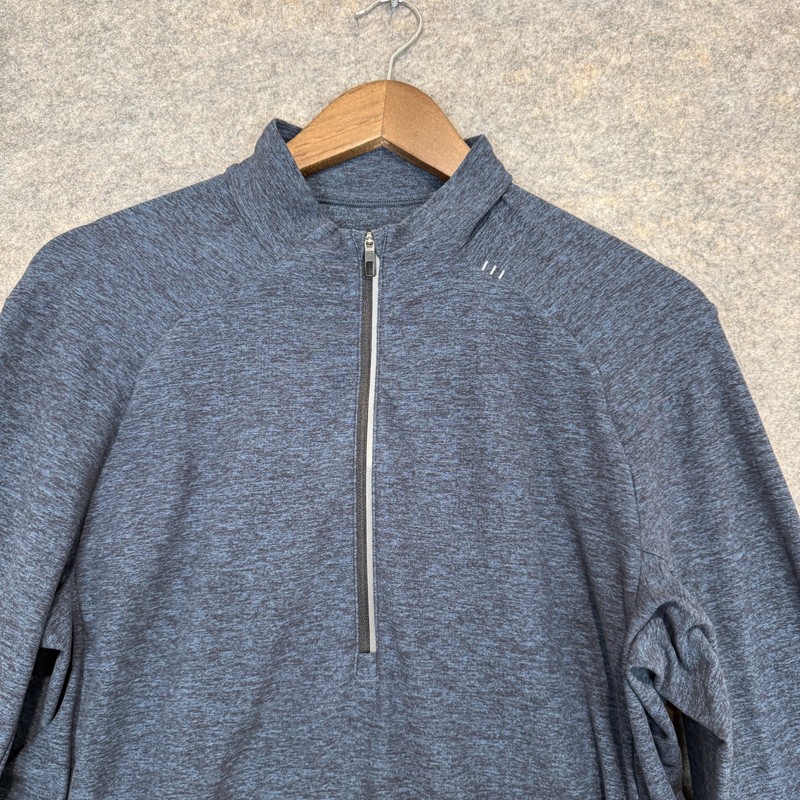 Lululemon Surge Warm Up Half Zip Pullover Mens Large Barrys Logo Gym Train Run gallery