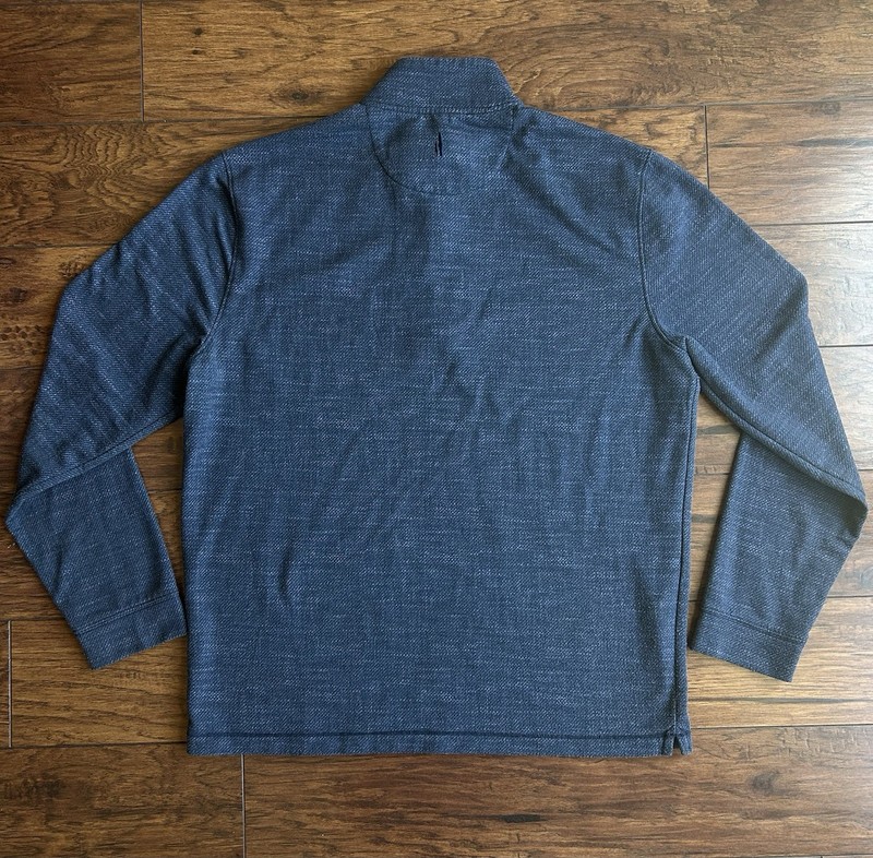 Johnnie-O Pullover Mens M Blue Navy Golf Performance Top Shelf Quarter Zip Logo gallery
