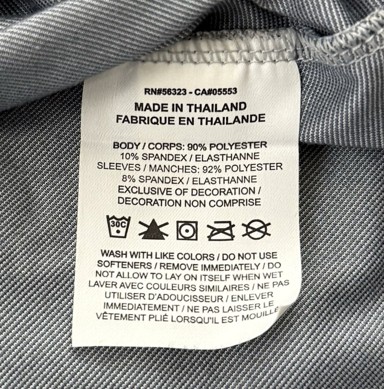 Nike Running Tech 14 09 11 05 Shirt Men's Medium Long Tall Gray S/S Crew gallery