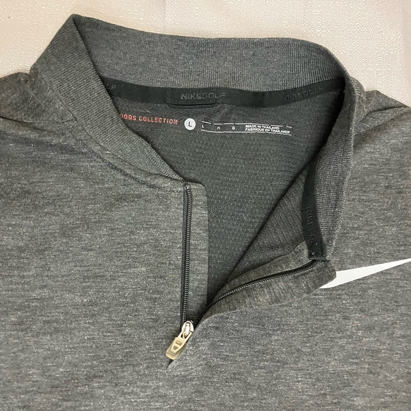 Nike Tiger Woods Velocity Max Blade Zip Polo 833173 060 Smoke Grey Sz L gallery