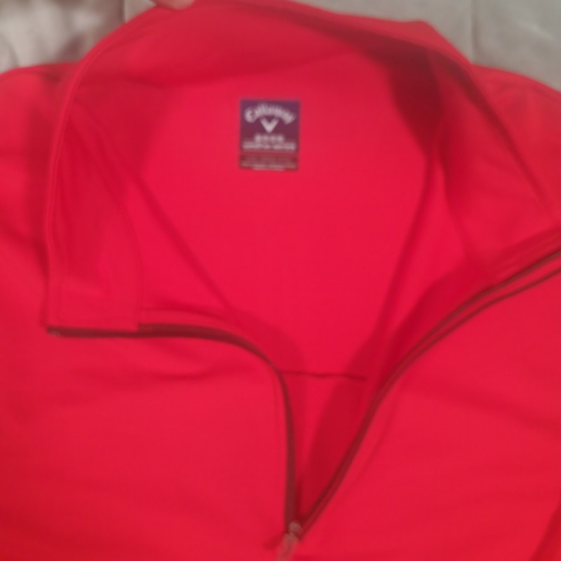 Callaway Weather Series 1/4 Zip Golf Pullover Men’s XXL Red Fleece gallery