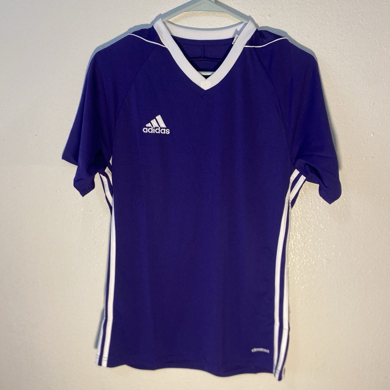 Adidas Men’s Vintage 2010’s Tiro 17 Jersey Purple/White V-Neck Small NWT gallery
