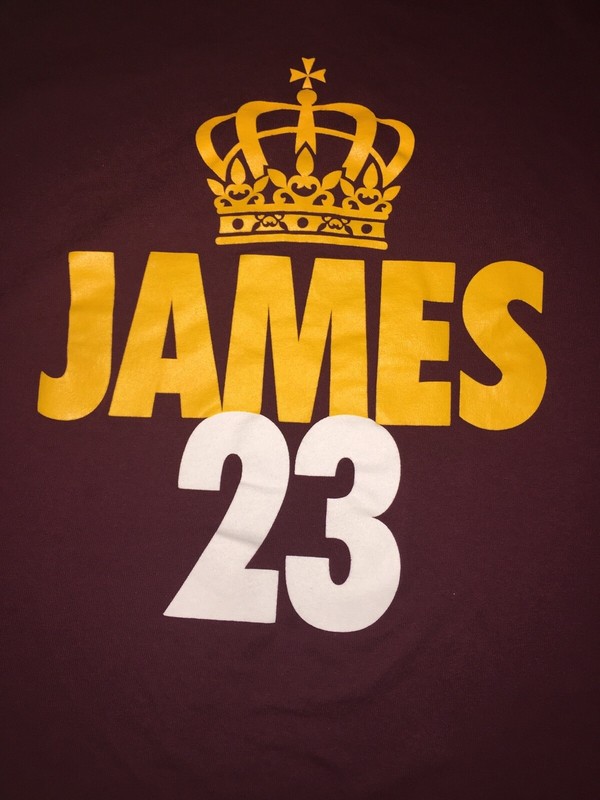 Mens Delta Pro Weight Crown 23 Lebron James Cavs Cleveland NBA TShirt Size XL gallery