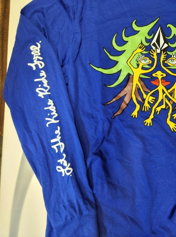 VOLCOM Snowboard Jamie Lynn 2025 Let The Kids Ride LS t-shirt MED New Old Stock gallery