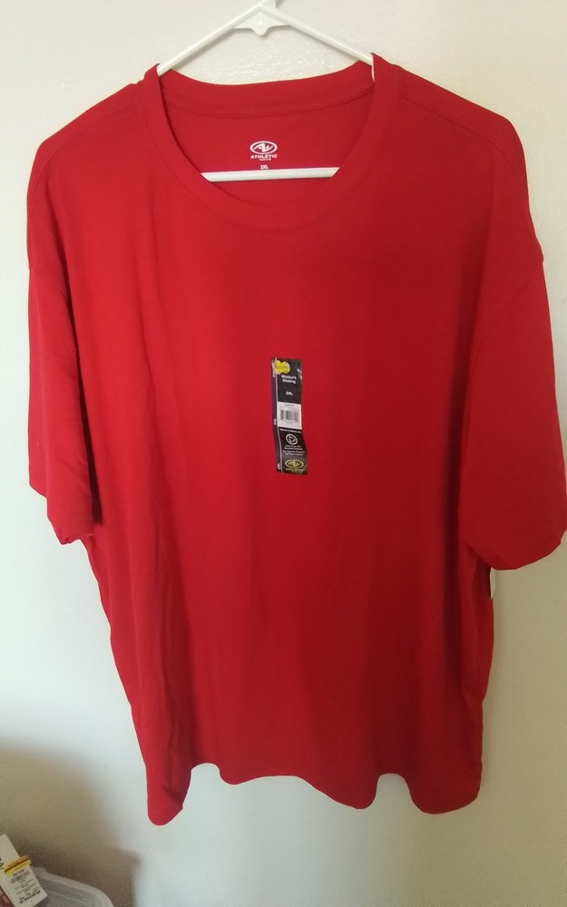 Athletic Works Mens Tri Blend Tee Brilliant Red Size 2XL (50-52)