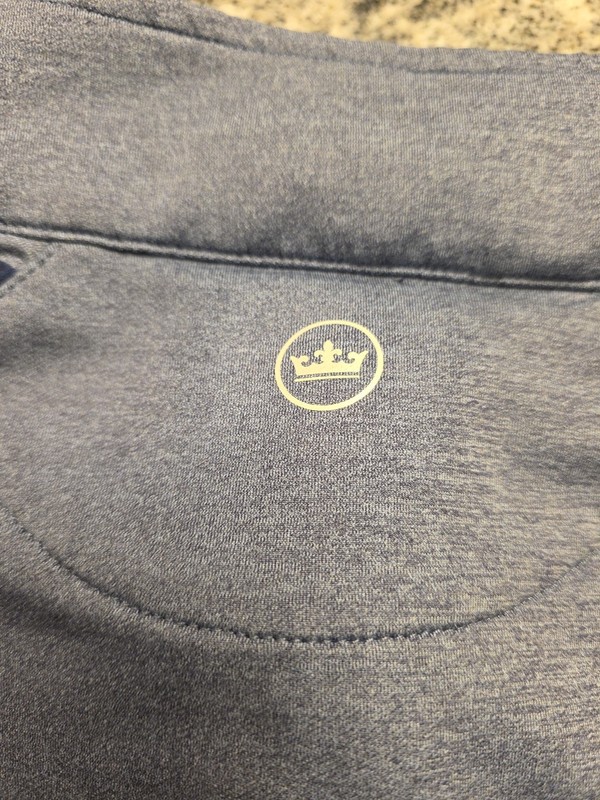 Peter Millar Crown Golf Sport Large Blue Performance 1/4 Zip Dalhouse CC P39 gallery