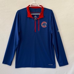 Majestic Chicago Clubs Baseball Pullover Mens Medium 1/4 Zip Cool Base Shirt