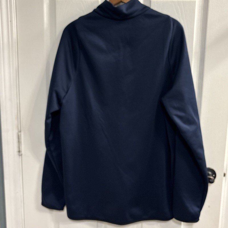 Nike Dri-FIT Therma-FIT 1/4 Zip Pullover Mens L Navy Fleece Training Top gallery