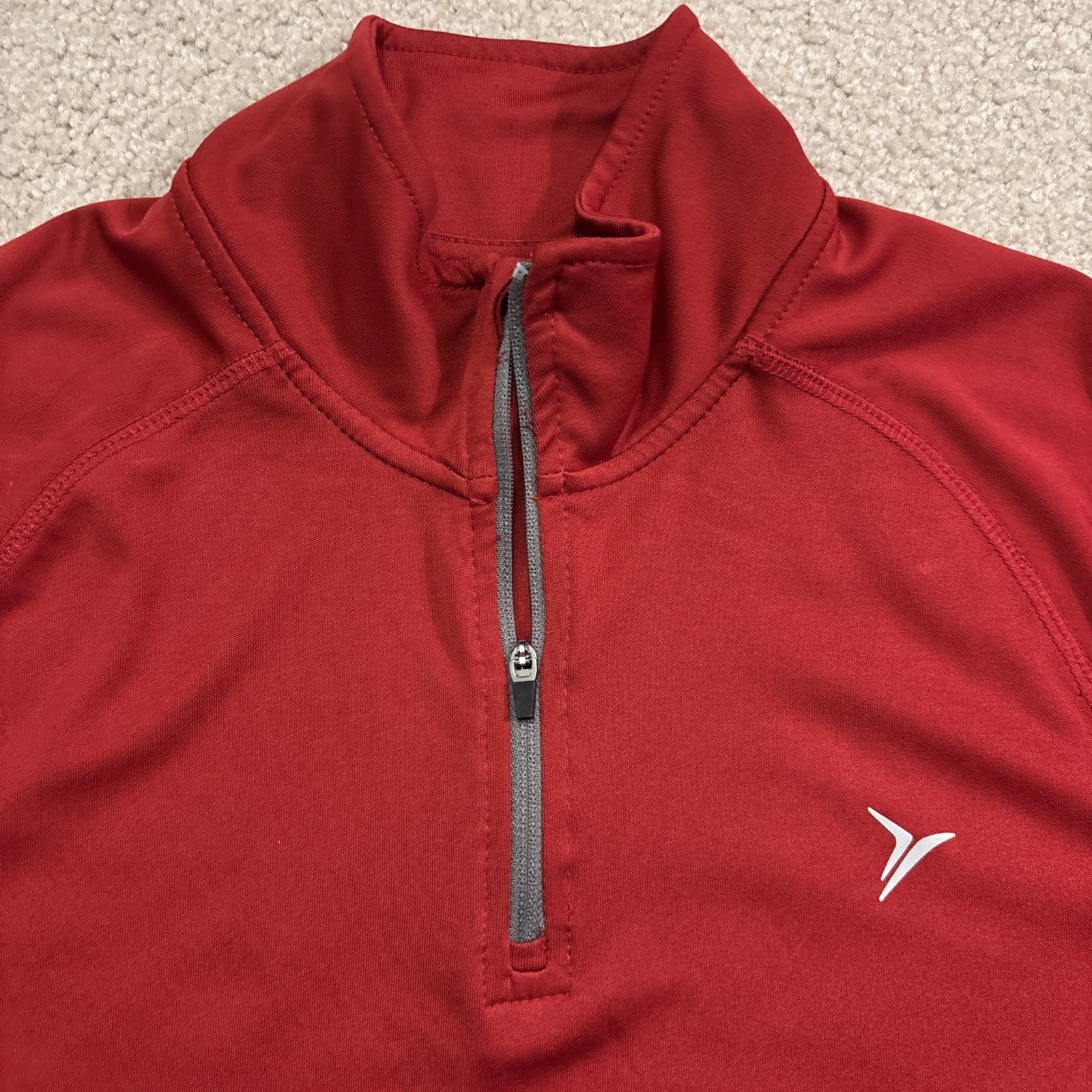 Old Navy Active Go-Dry Mens Medium Black Quarter Zip Pullover Long Sleeve Shirt gallery