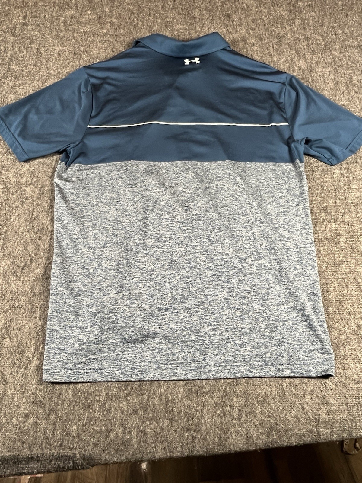Under Armour The Playoff Polo 2.0 Large Golfcore Victory Blue Heather Stretch gallery