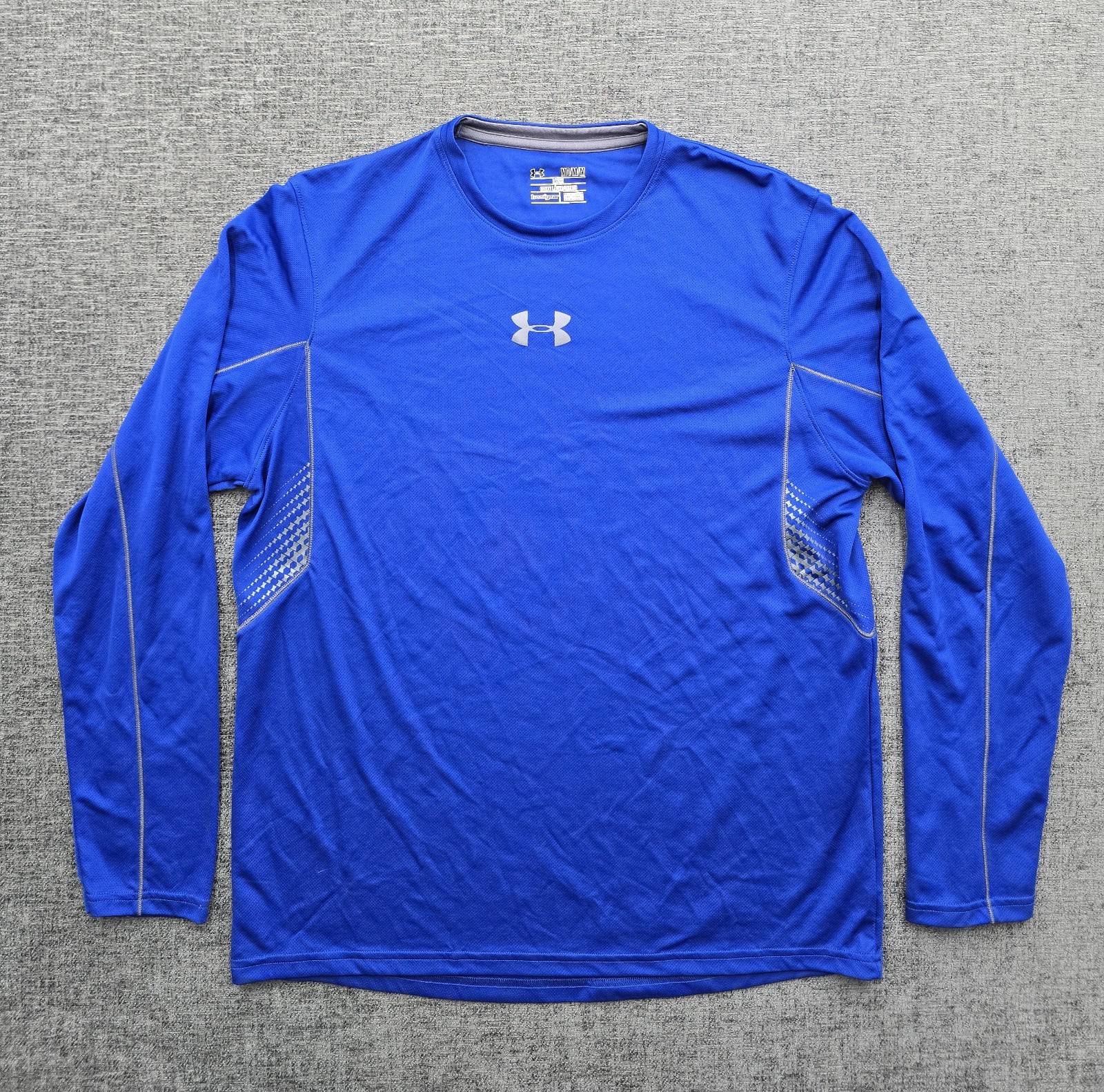 Under Armour HeatGear Men's Medium Blue Loose Fit Long Sleeve Athletic Shirt gallery