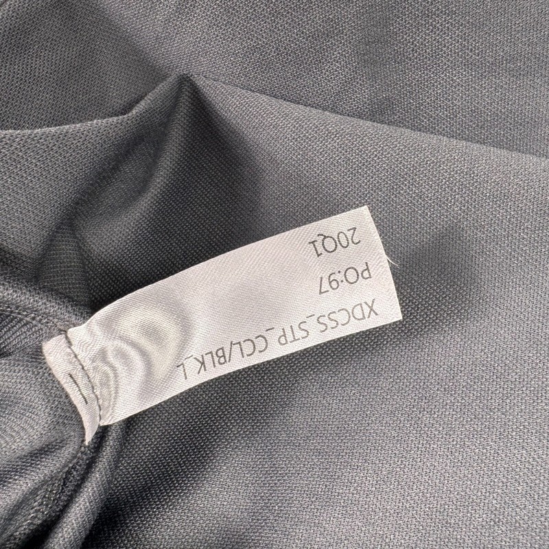 BYLT Shirt Mens L Gray Striped Premium Basics Drop Cut Short Sleeve Crew Neck gallery