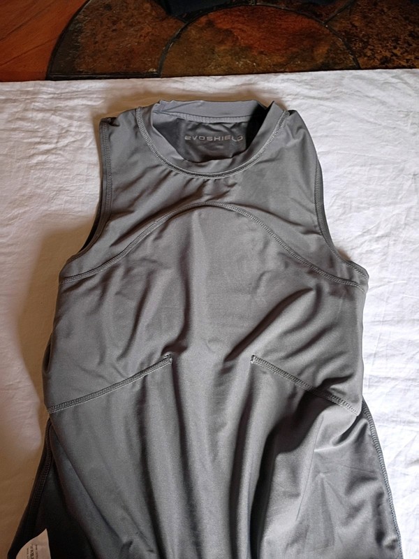 EvoShield Chest Guard Sleeveless Performance Tank Top Gray Charcoal RN123783 gallery