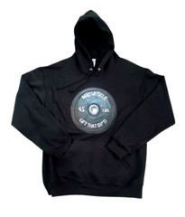 Fitness Hoodie 45 LB Plate – Gym Workout Pullover – Men’s Lifting Gear