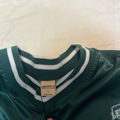 Forever 21 Green Mesh Football Jersey V-Neck Men’s Size L Short Sleeve