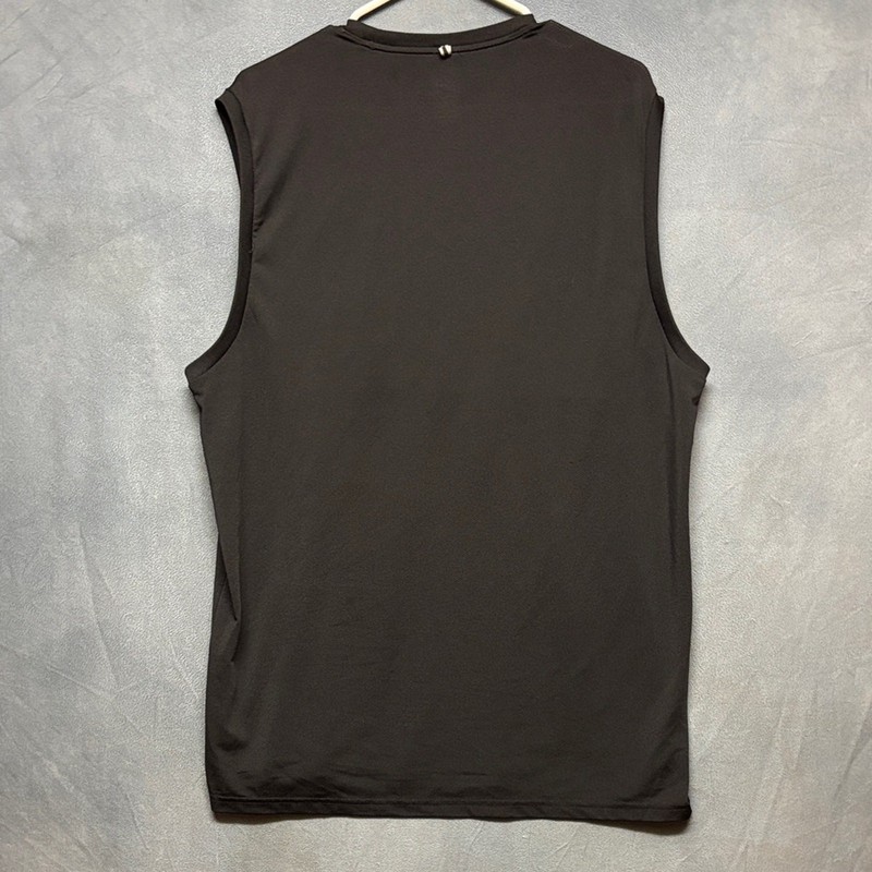 Ideology Mens Black Sleeveless Muscle Shirt Large Activewear Gym Lift Workout gallery