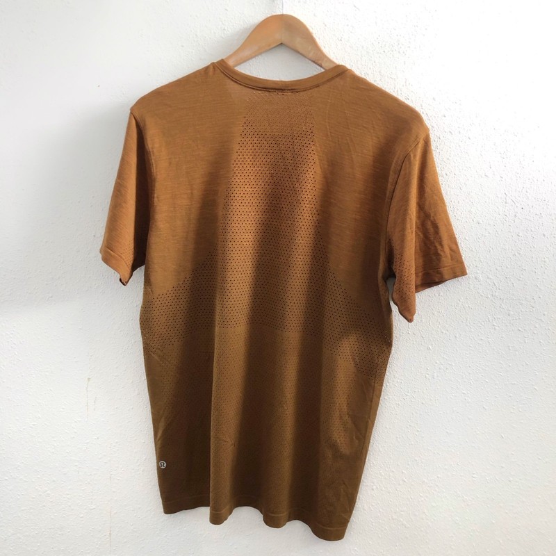 LULULEMON Metal Vent Breathe Short Sleeve Magma / Sequoia Size Large gallery