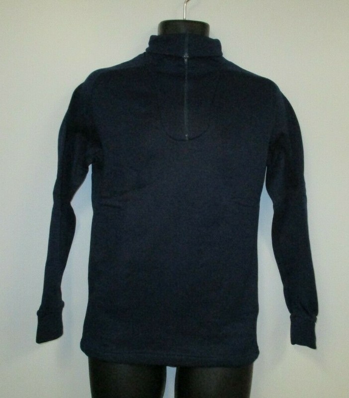 PolyPro Men's Super Thermal 1/4 Zip TN Long Sleeve Shirt (Small) Dark Blue gallery