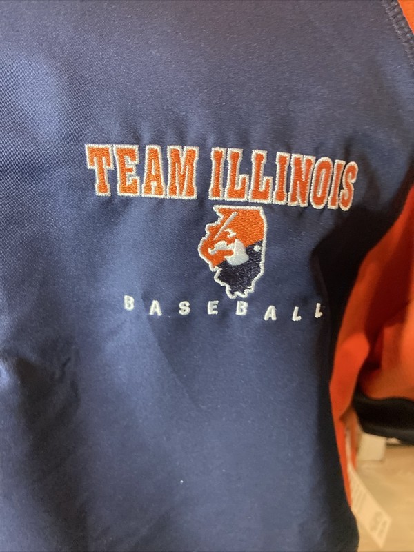 Boombah Men's Illinois Baseball Short Sleeve Quarter Zip Pullover Large NWT!!! gallery