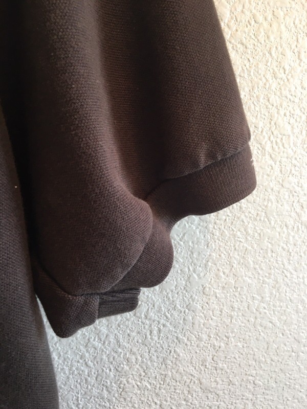 VTG. Polo Ralph Lauren Shirt L Brownish Faded 1/4 Zip Short Sleeve Spellout Rare gallery