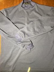Vintage FootJoy Golf Shirt Men’s Large Mock Neck Long Sleeve Navy Blue