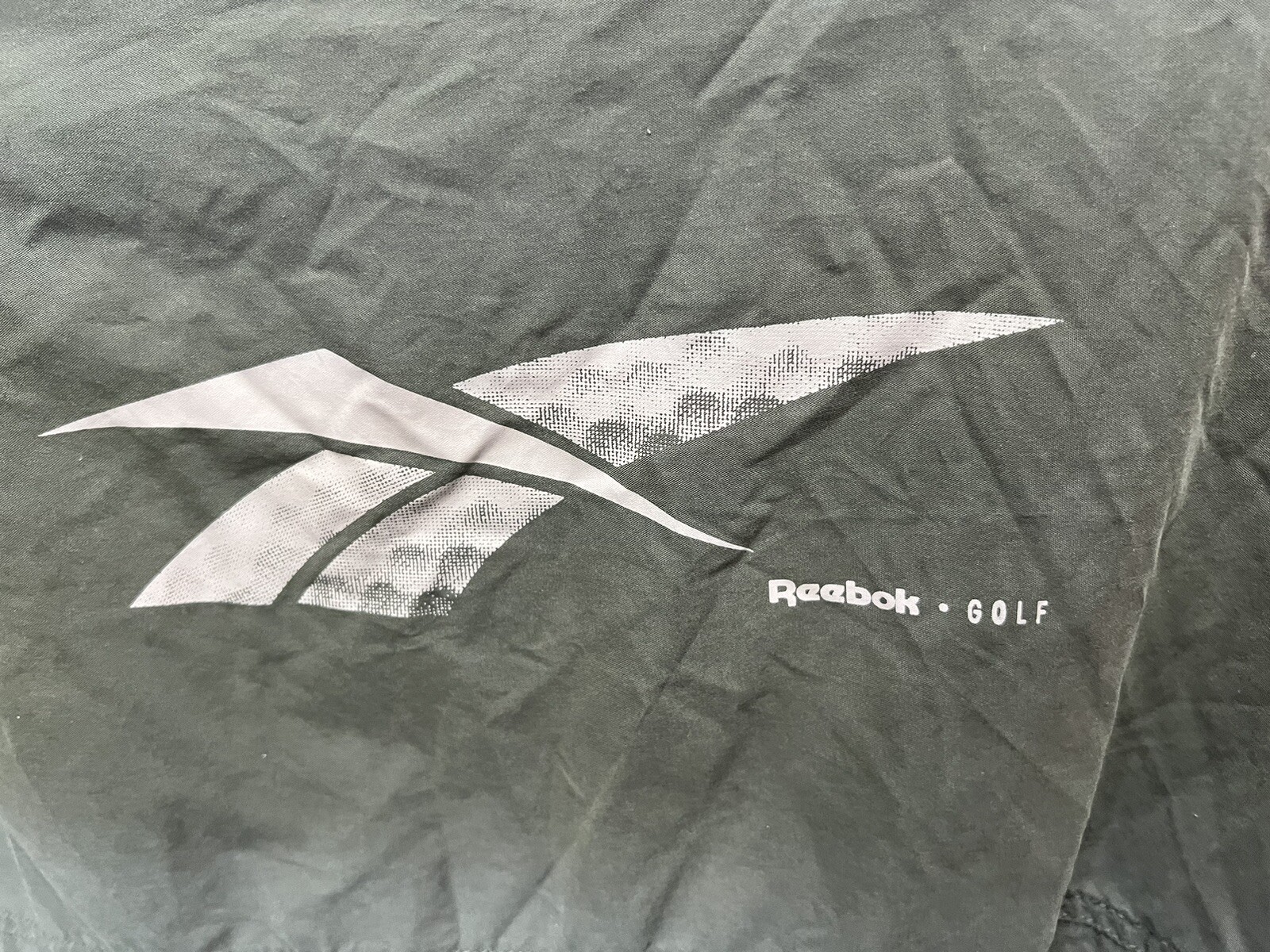 VINTAGE 90s REEBOK GOLF LOGO PULLOVER GREEN WINDBREAKER SZ XXL RARE SWEATER VHTF gallery