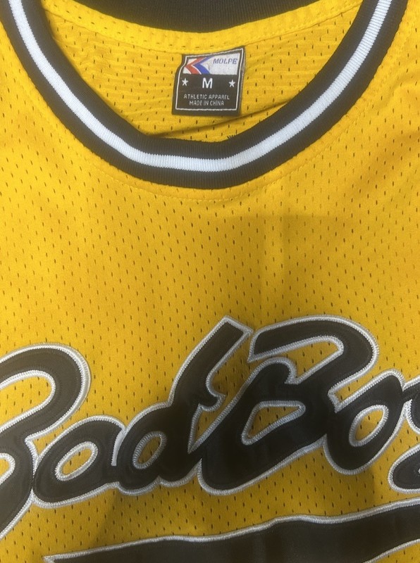Notorious BIG Smalls 72 Yellow Mesh Basketball Jersey Tank Men's M Crew Neck gallery