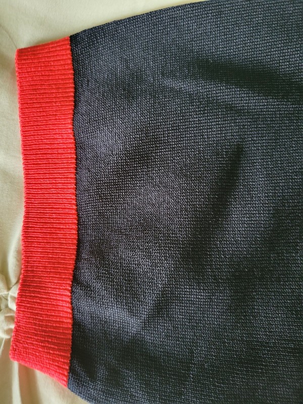 Mens Carven Golf & Sport 100 Quarter Zip Short Sleeve Pullover Black/White/Red gallery